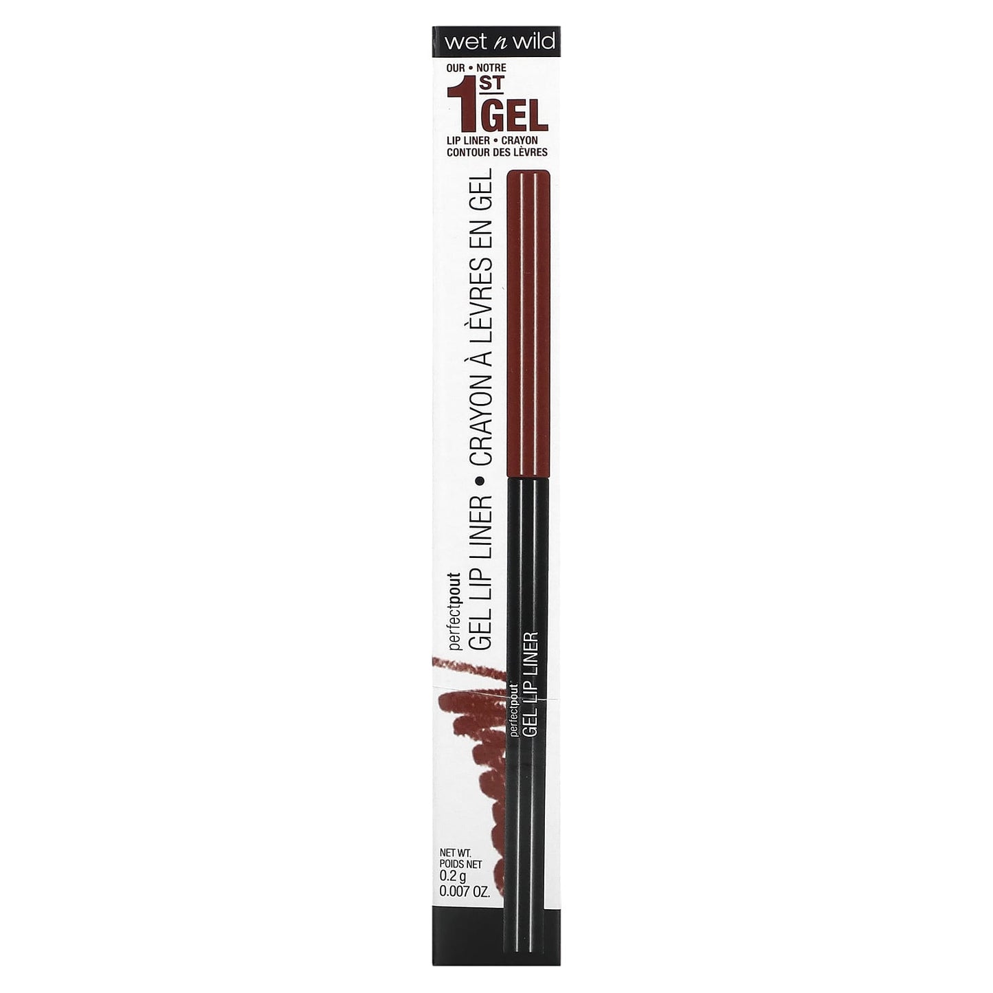 wet n wild, PerfectPout, Gel Lip Liner, 652C Gone Burgundy, 0.007 oz (0.2 g)