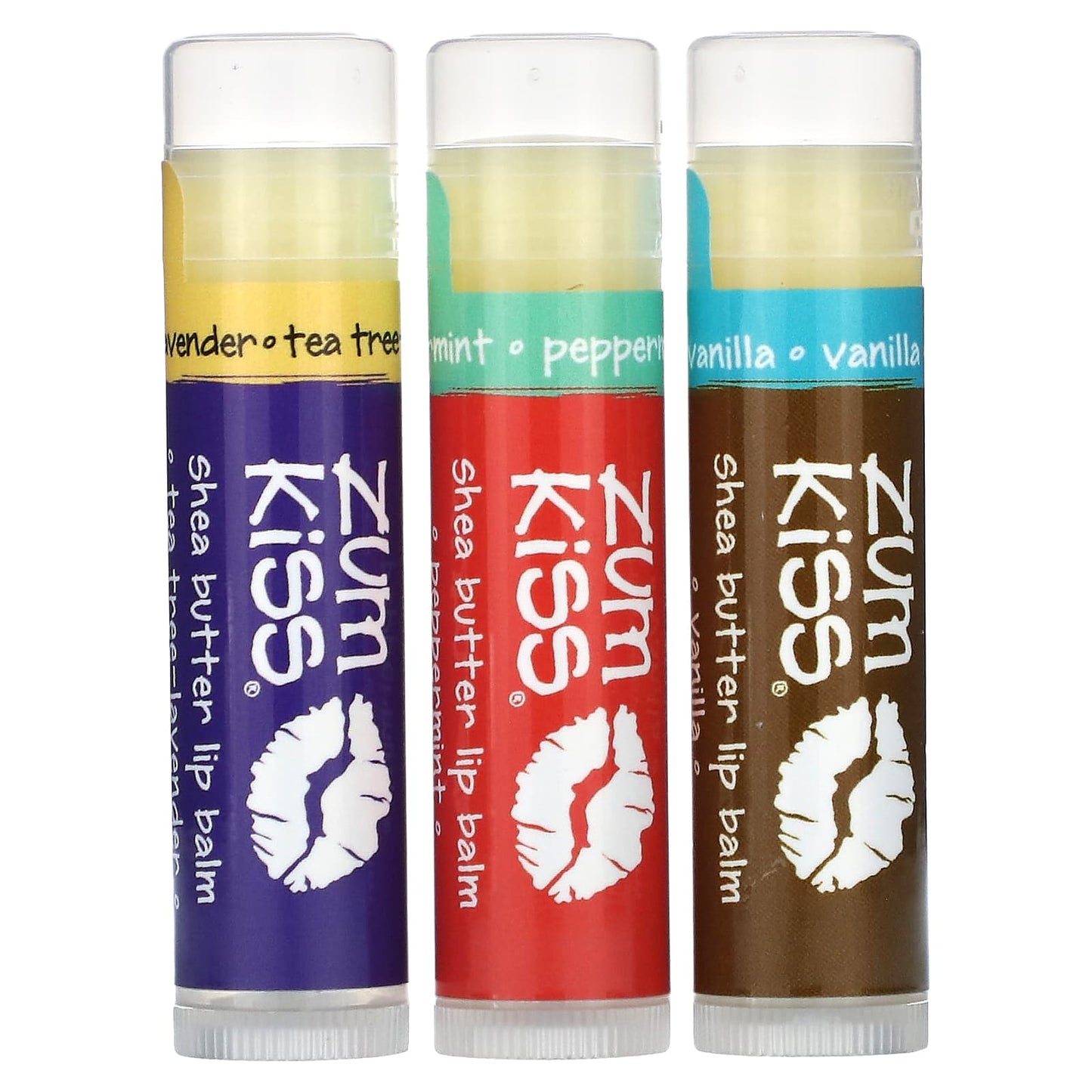 ZUM-Shea Butter Lip Balm-Trio Pack-3 Pack-0.15 oz Each