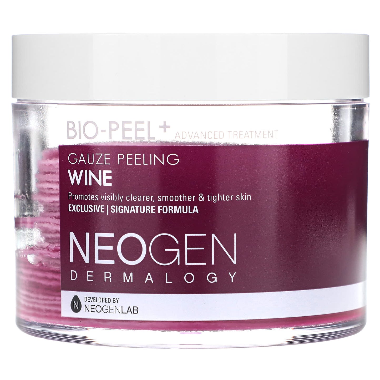 Neogen-Dermalogy-Bio-Peel + Advanced Treatment-Gauze Peeling-Wine-30 Count-6.76 fl oz (200 ml)