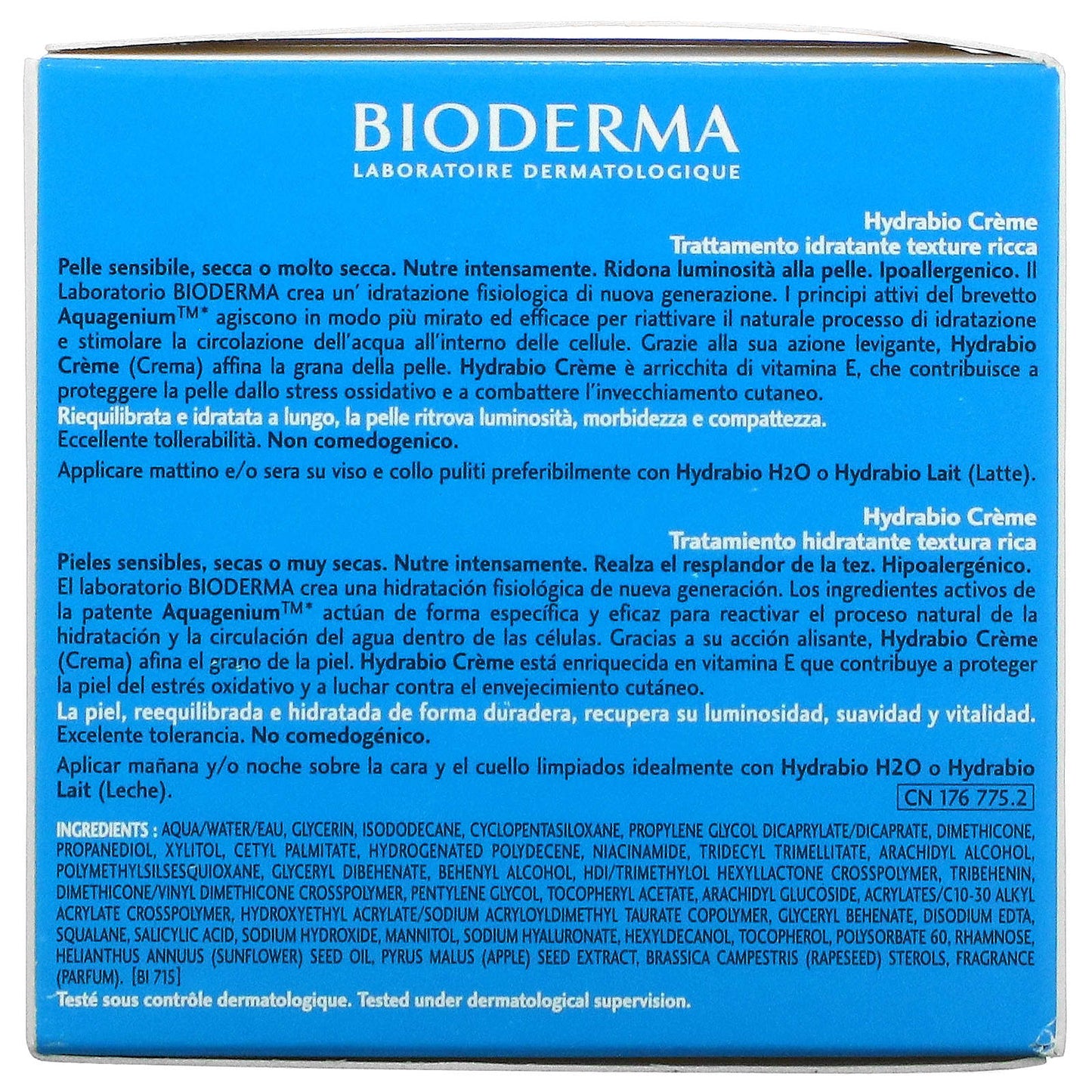 Bioderma, Hydrabio, Rich Moisturising Care Cream, 1.67 fl oz (50 ml)