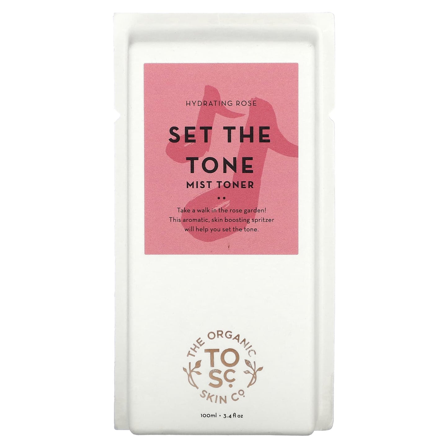 The Organic Skin Co., Set The Tone, Mist Toner, Hydrating Rose, 3.4 fl oz (100 ml)