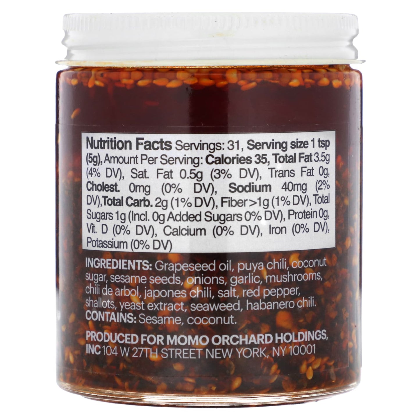 Momofuku, Chili Crunch, Extra Spicy, 5.5 oz (155 g)