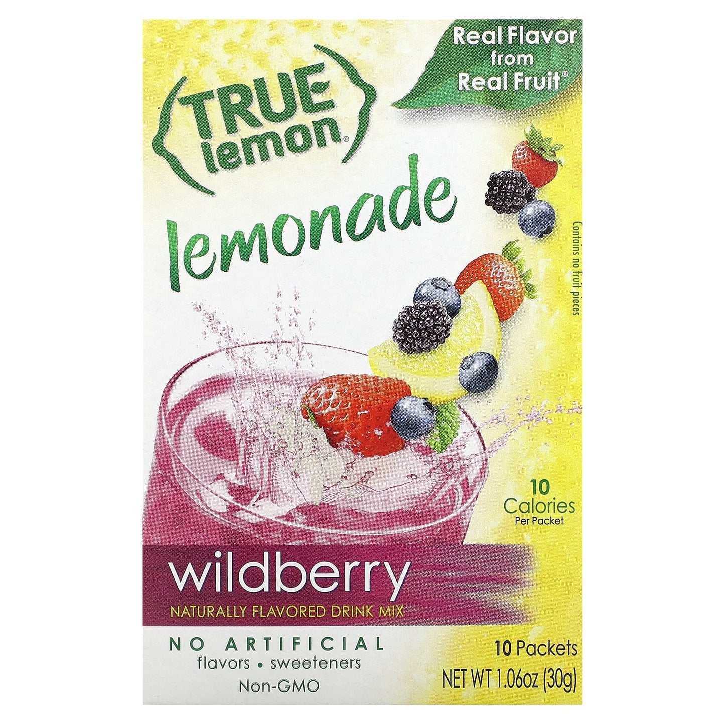 True Citrus-True Lemon- Lemonade-Wildberry-10 Packets-0.11 oz (3 g) Each