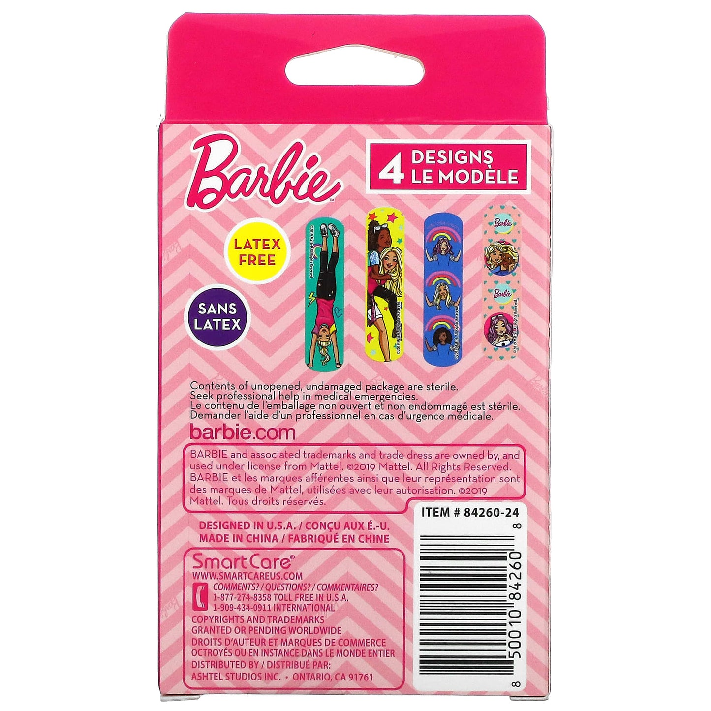 Smart Care, Barbie, Adhesive Bandages, 20 Bandages