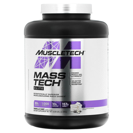 MuscleTech-Mass Tech Elite-Vanilla Cake-6 lbs (2.72 kg)