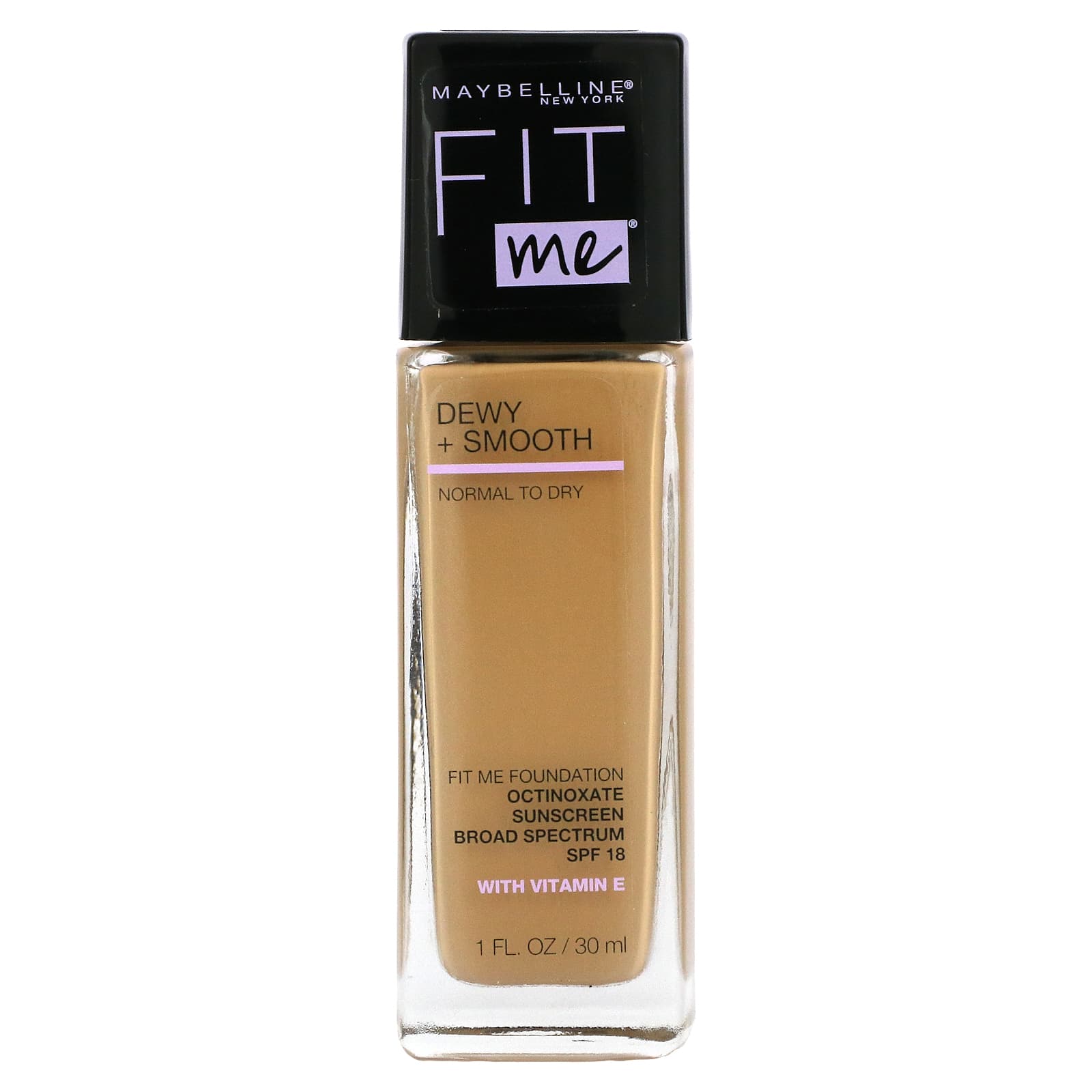 Maybelline-Fit Me-Dewy + Smooth Foundation-220 Natural Beige-1 fl oz (30 ml)