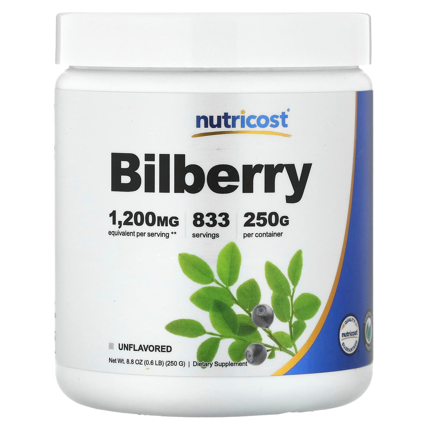 Nutricost-Bilberry Powder-Unflavored-8.8 oz (250 g)