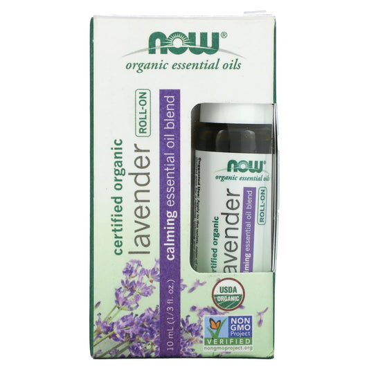 NOW Foods-Certified Organic Lavender Roll-On-1/3 fl oz (10 ml)