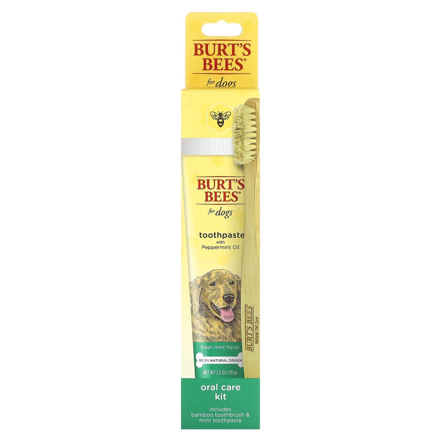 Burt's Bees, Oral Care Kit, For Dogs, 2 Piece Kit