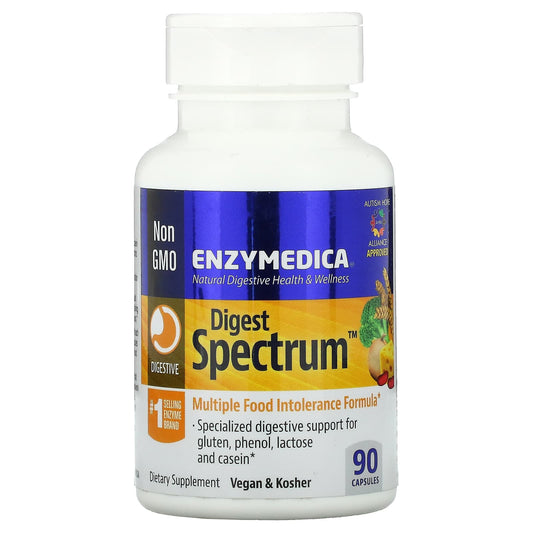 Enzymedica-Digest Spectrum-Complete Food Intolerance Formula-90 Capsules