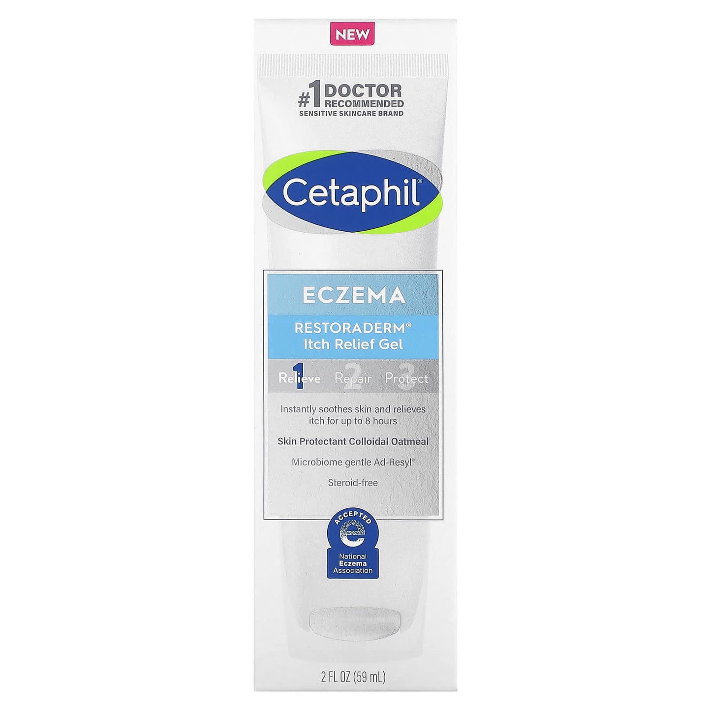 Cetaphil, Eczema, Restoraderm Itch Relief Gel, 2 fl oz (59 ml)