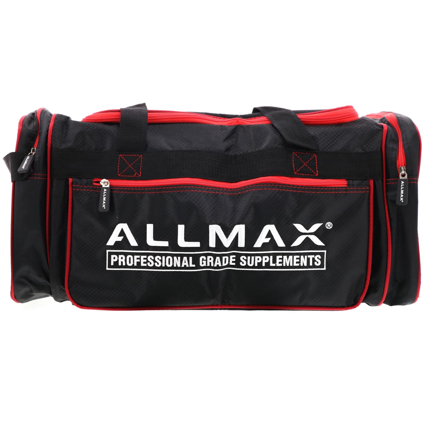 ALLMAX-ALLMAX Premium Fitness Gym Bag-Black & Red-1 Bag