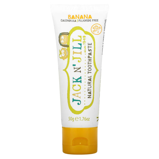 Jack n' Jill-Natural Toothpaste-6 Months+-Banana-Calendula-1.76 oz (50 g)