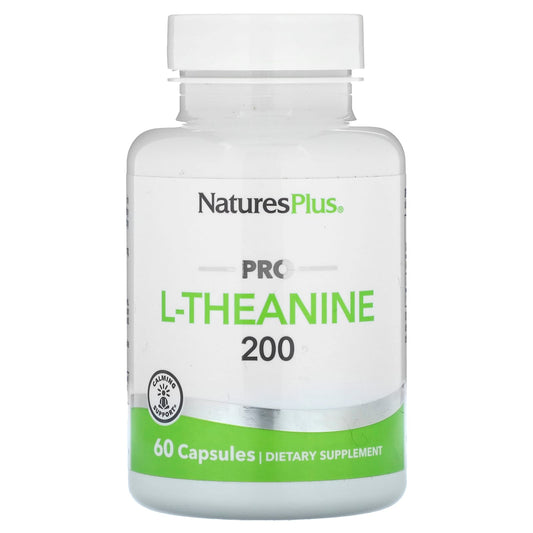 NaturesPlus-Pro L-Theanine 200-200 mg-60 Capsules