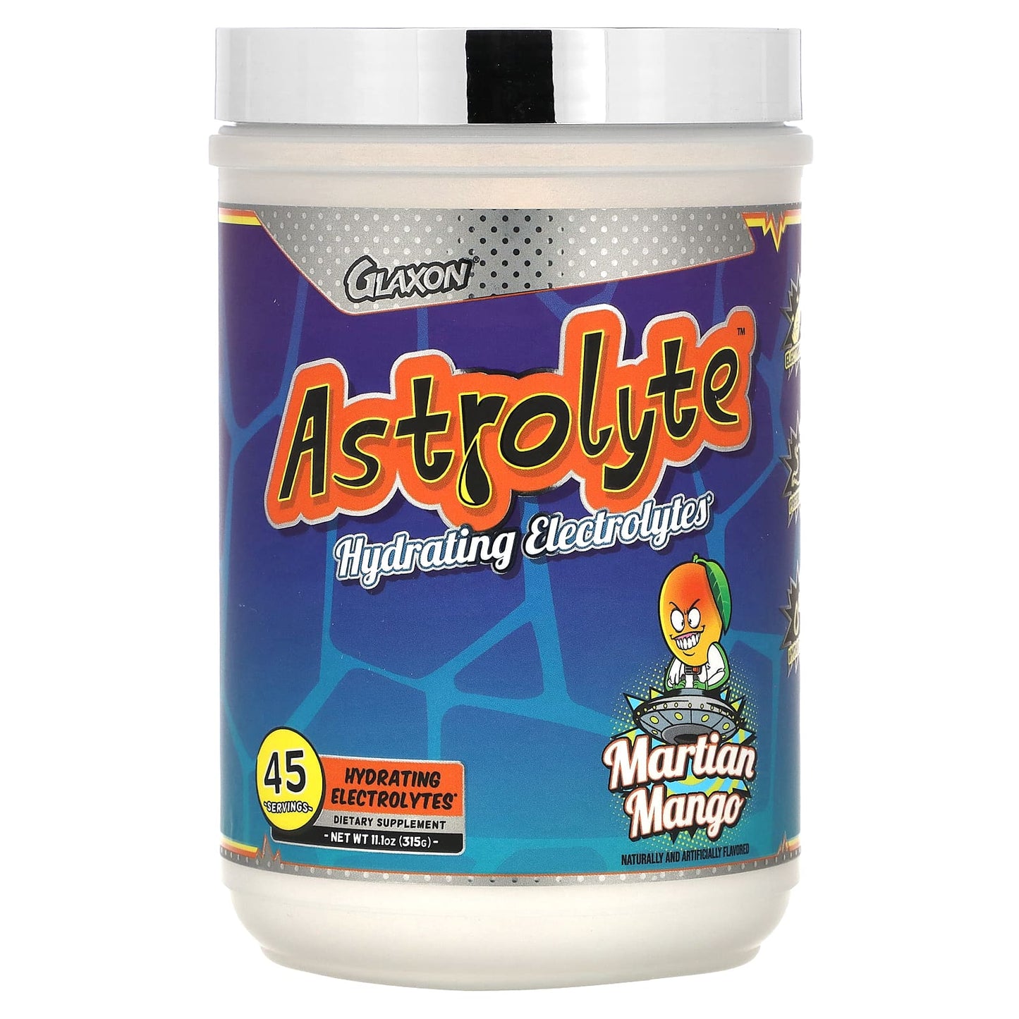 Glaxon-Astrolyte-Hydrating Electrolytes-Martian Mango-11.1 oz (315 g)