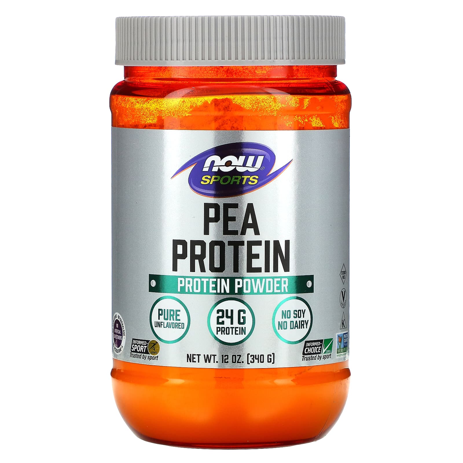 NOW Foods-Sports-Pea Protein-Pure Unflavored-12 oz (340 g)