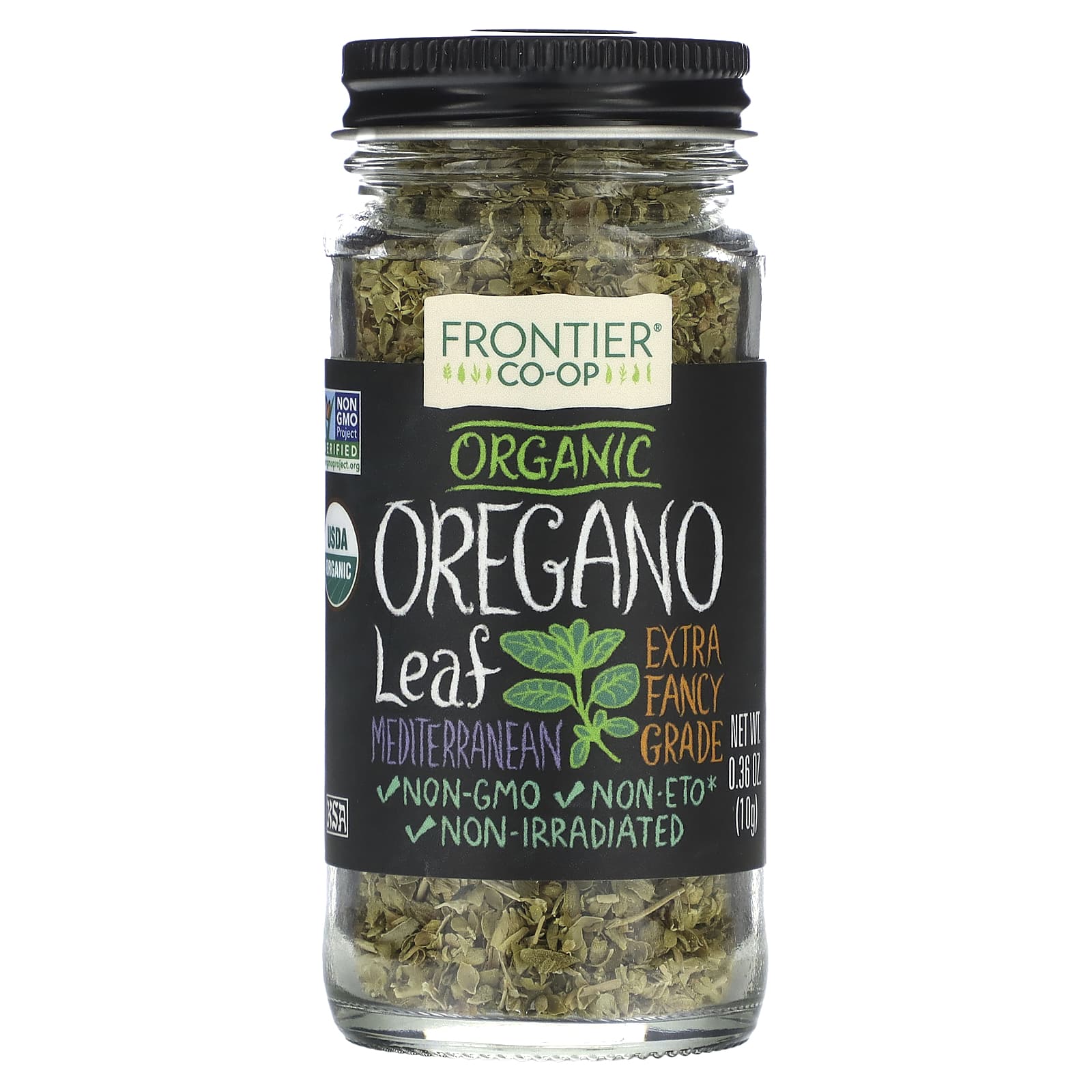 Frontier Co-op-Organic Oregano Leaf-0.36 oz (10 g)