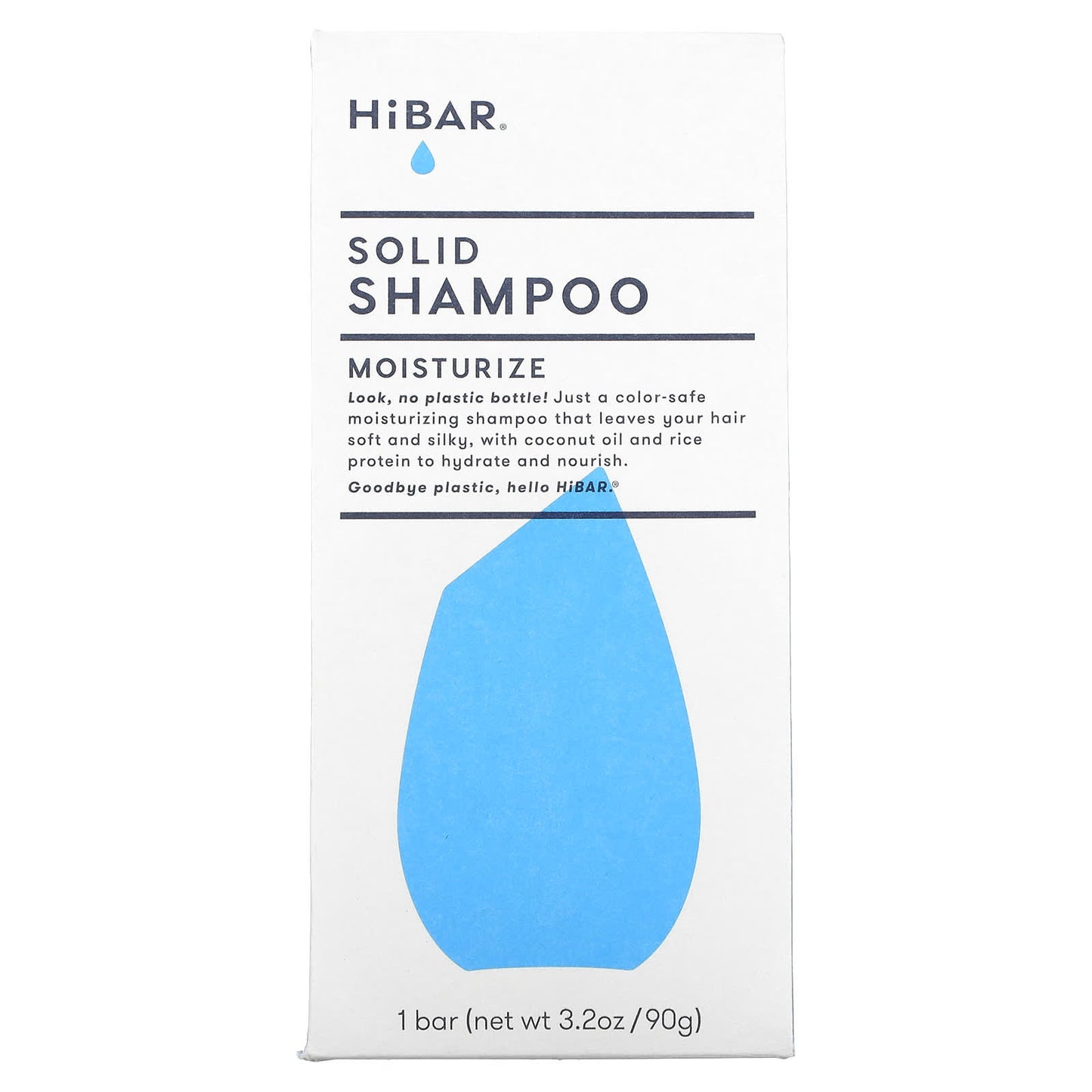 HiBAR-Solid Shampoo-Moisturize-1 Bar-3.2 oz (90 g)