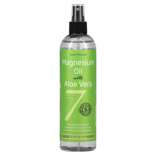 Seven Minerals-Magnesium Oil with Aloe Vera -12 fl oz (355 ml)