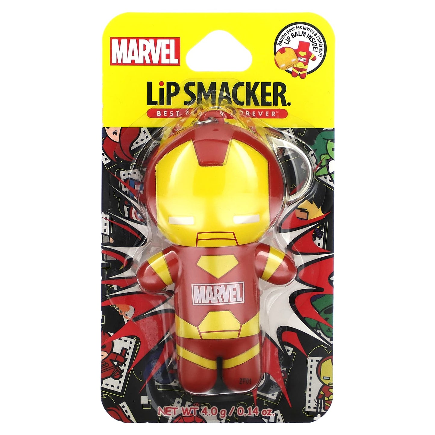 Lip Smacker, Marvel, Lip Balm, Iron Man, Billionaire Punch, 0.14 oz (4 g)