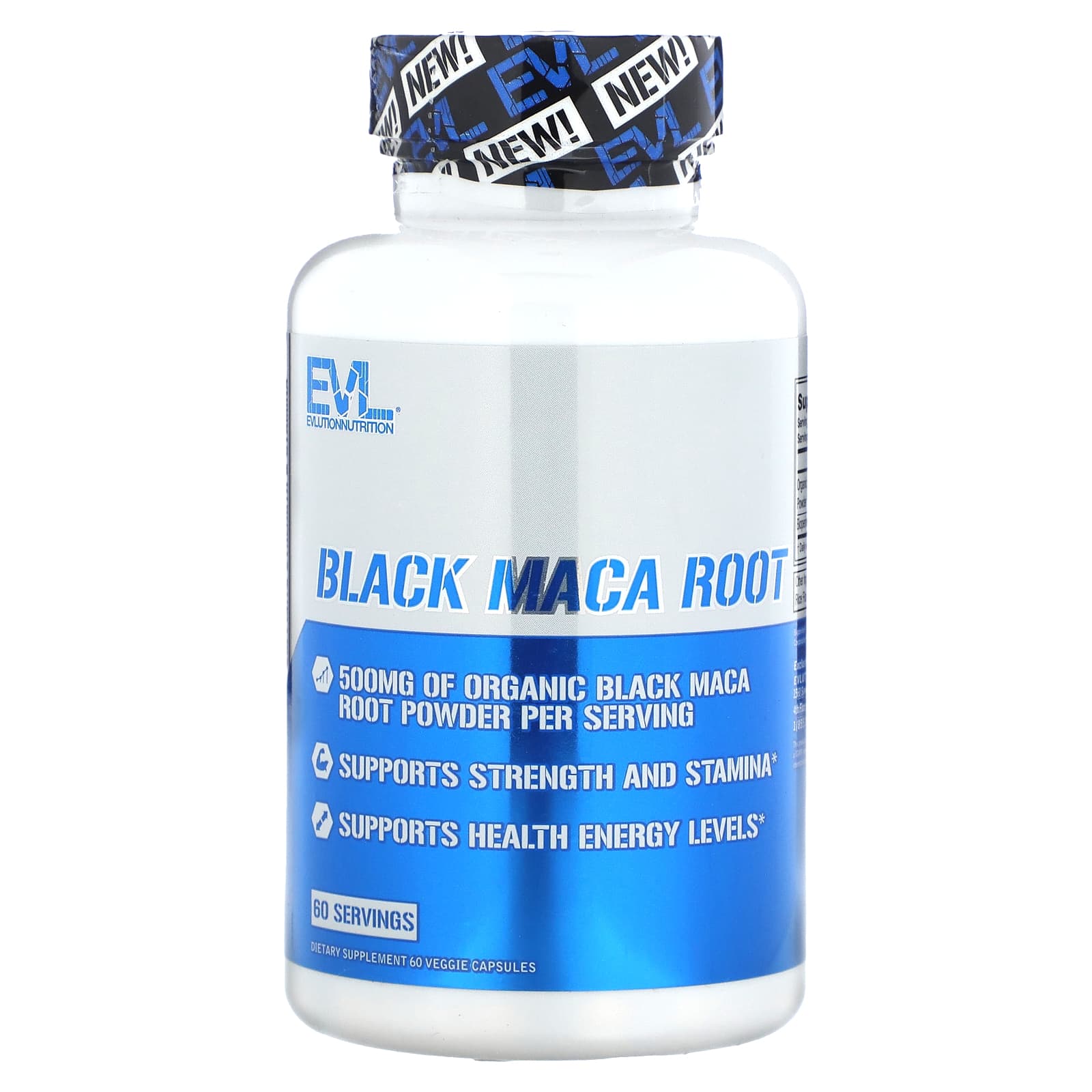 EVLution Nutrition-Black Maca Root-60 Veggie Capsules