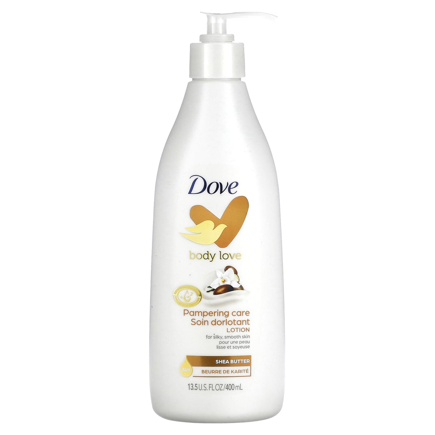 Dove-Pampering Care Lotion-Shea Butter-13.5 fl oz (400 ml)