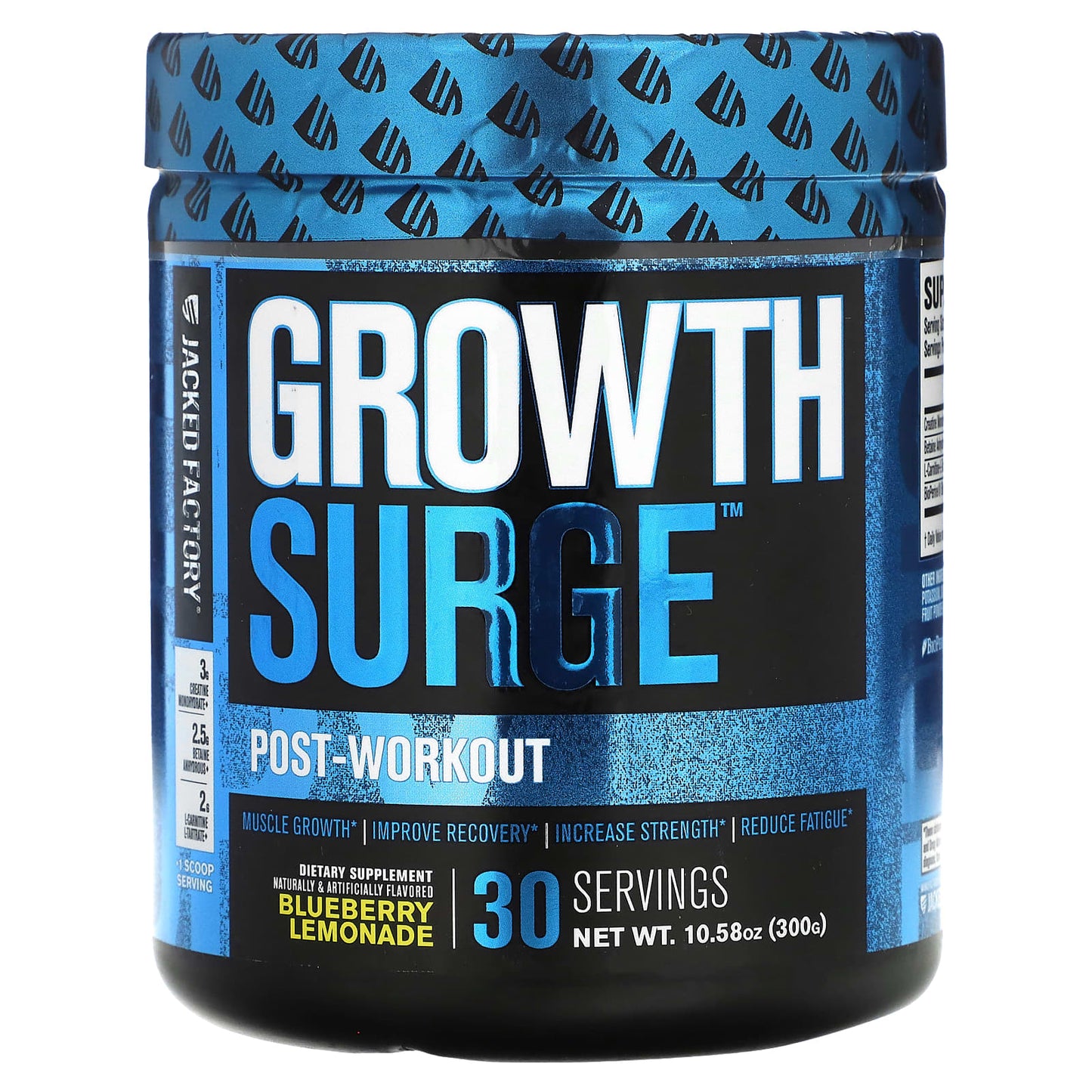 Jacked Factory-Growth Surge-Post-Workout-Blueberry Lemonade-10.58 oz (300 g)