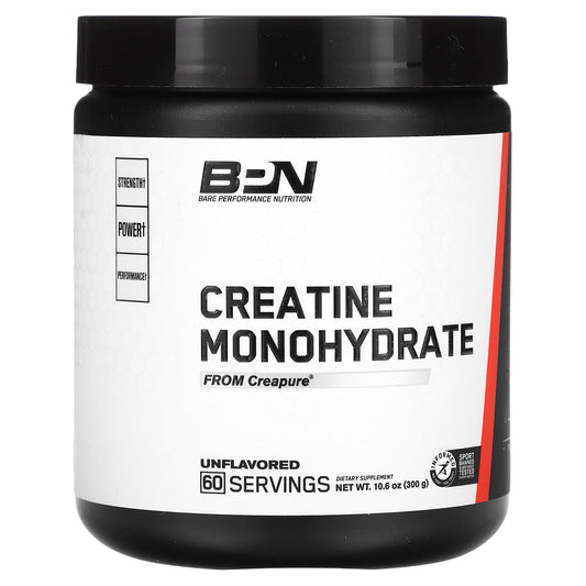 Bare Performance Nutrition-Creatine Monohydrate-Unflavored-10.6 oz (300 g)