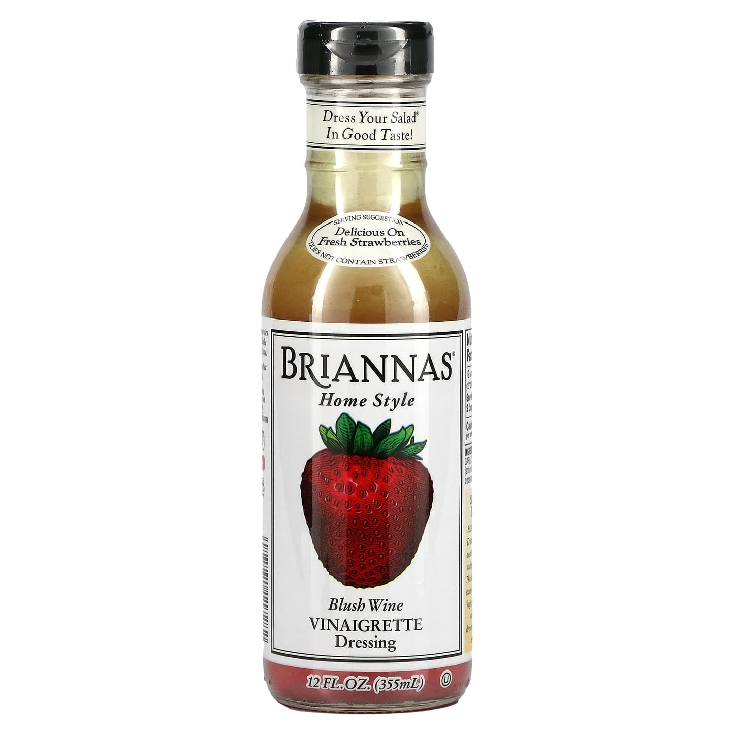 Briannas-Home Style-Blush Wine Vinaigrette Dressing-12 fl oz (355 ml)