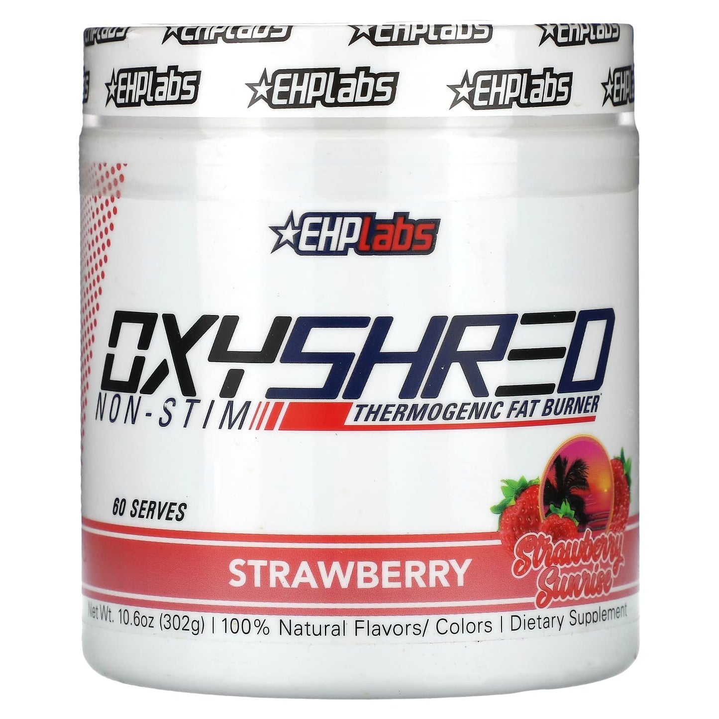 EHPlabs-OxyShred Non-Stim-Thermogenic Fat Burner-Strawberry Sunrise-10.6 oz (302 g)