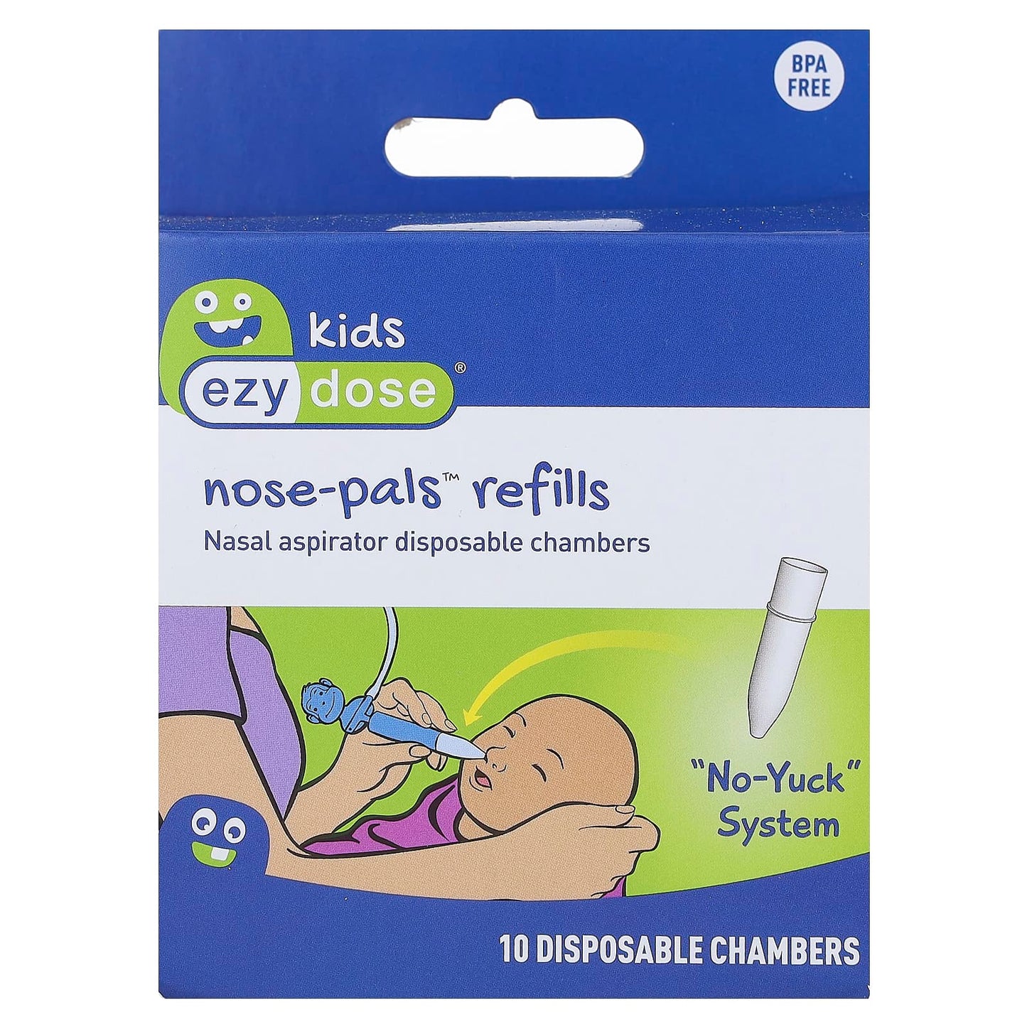 Ezy Dose-Kids-Nose-Pals Refills-10 Disposable Chambers