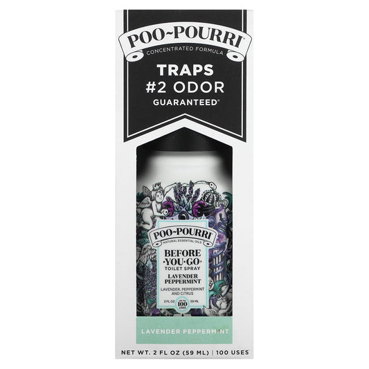 Poo-Pourri-Before-You-Go Toilet Spray-Lavender Peppermint-2 fl oz (59 ml)