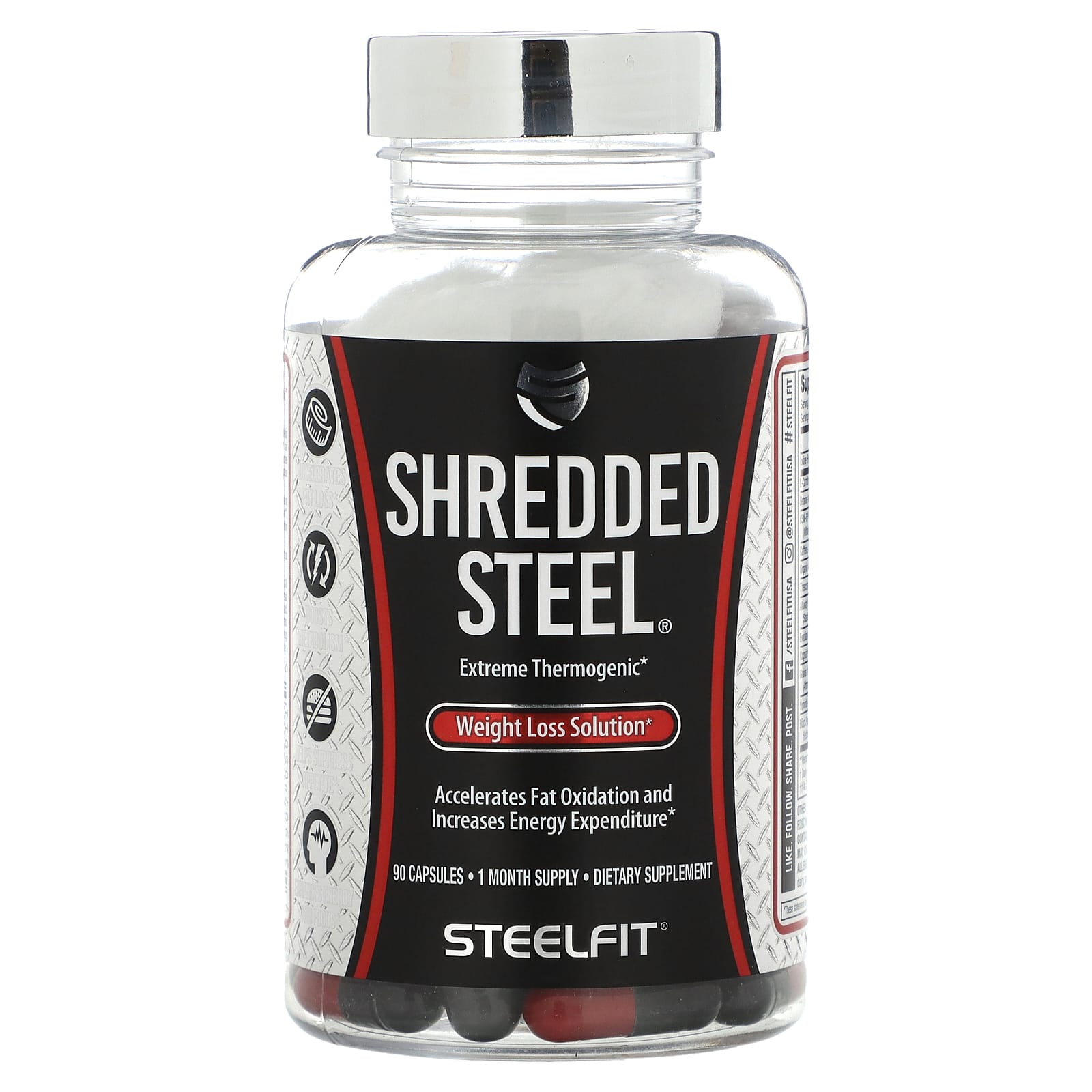 SteelFit-Shredded Steel-Weight Loss Solution-90 Capsules