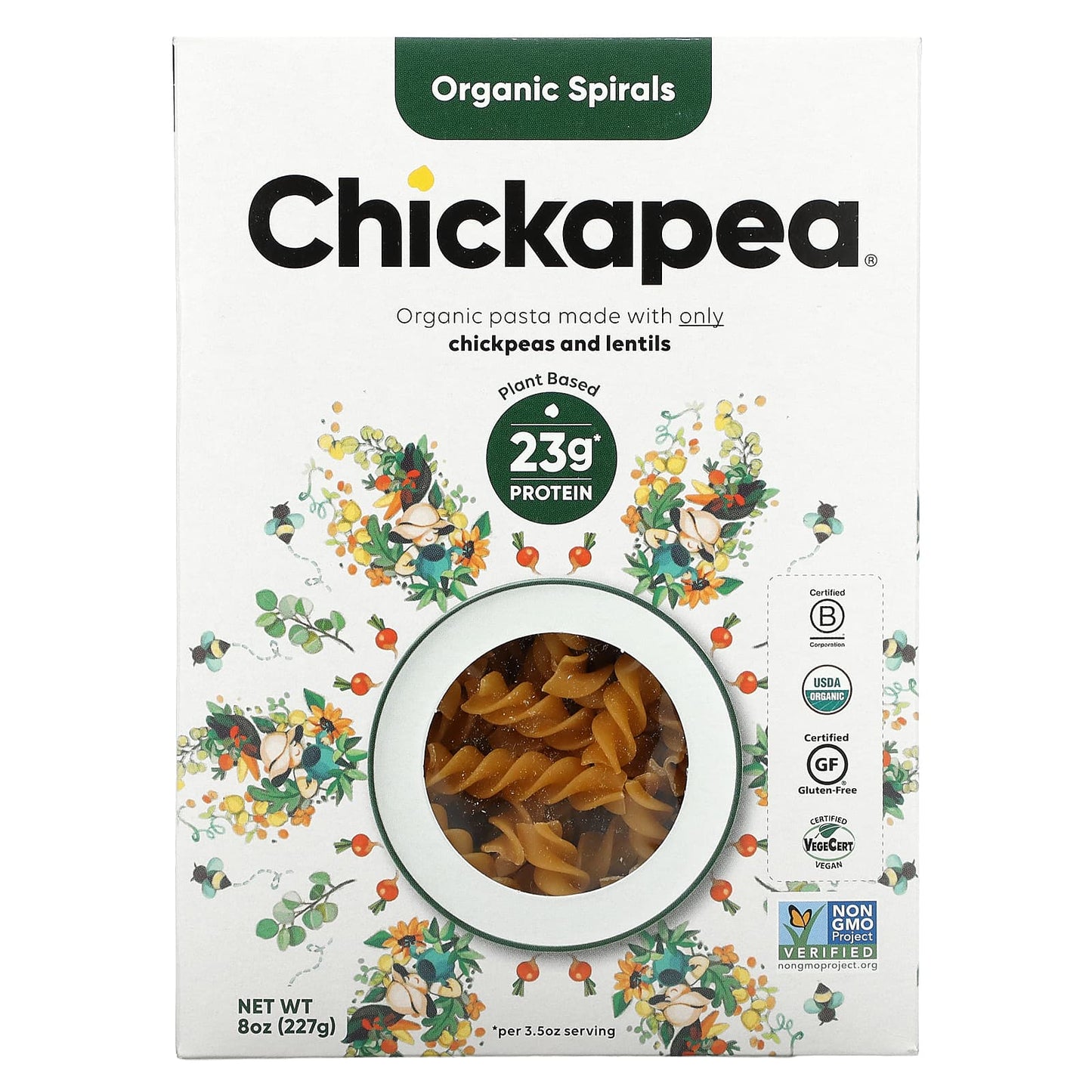 Chickapea-Organic Spirals-8 oz (227 g)