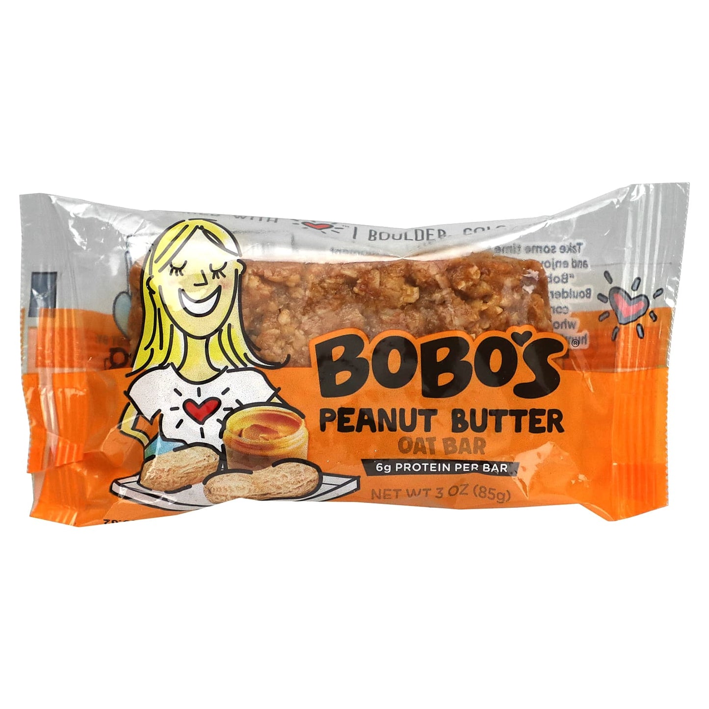 Bobo's Oat Bars, Peanut Butter Oat Bars, 12 Bars, 3 oz (85 g) Each