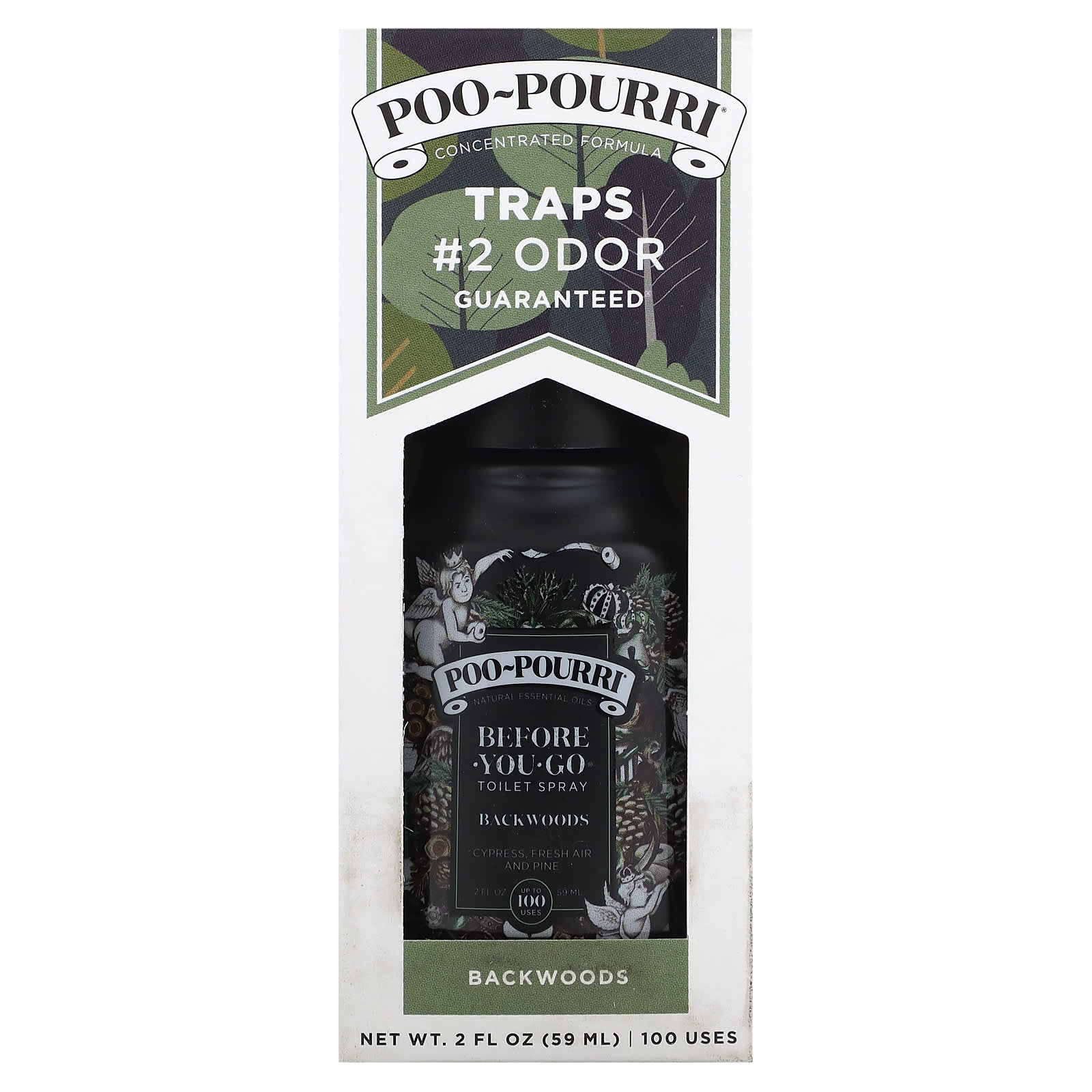 Poo-Pourri-Before You Go Toilet Spray-Backwoods-Cypress-Fresh Air and Pine-2 fl oz (59 ml)