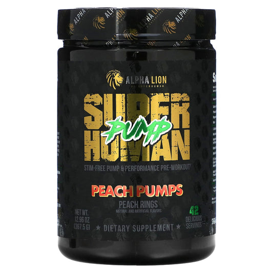 ALPHA LION-SuperHuman Pump-Peach Pumps-Peach Rings-12.96 oz (367.5 g)