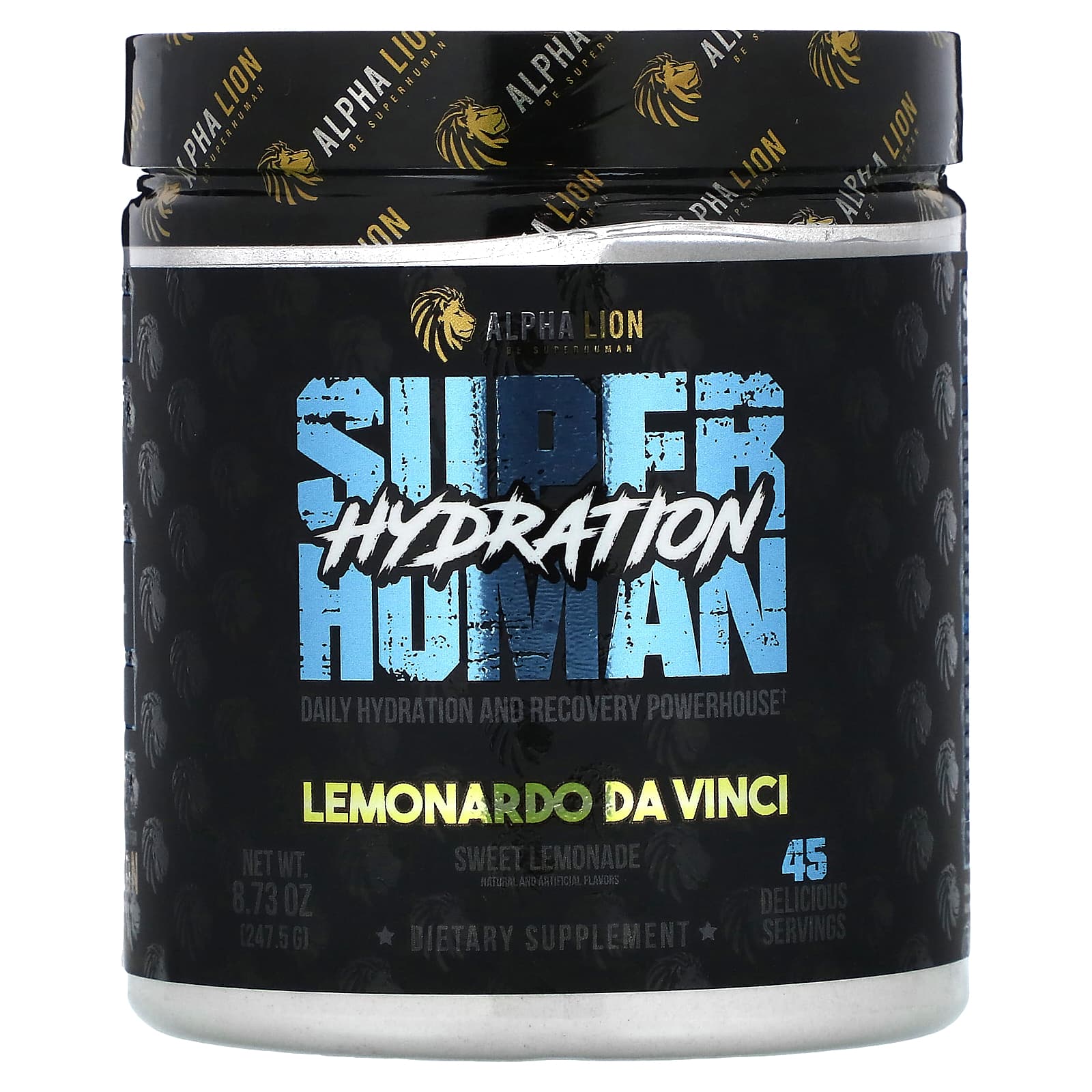 ALPHA LION-SuperHuman Hydration-Lemonardo Da Vinci-Sweet Lemonade-8.73 oz (247.5 g)