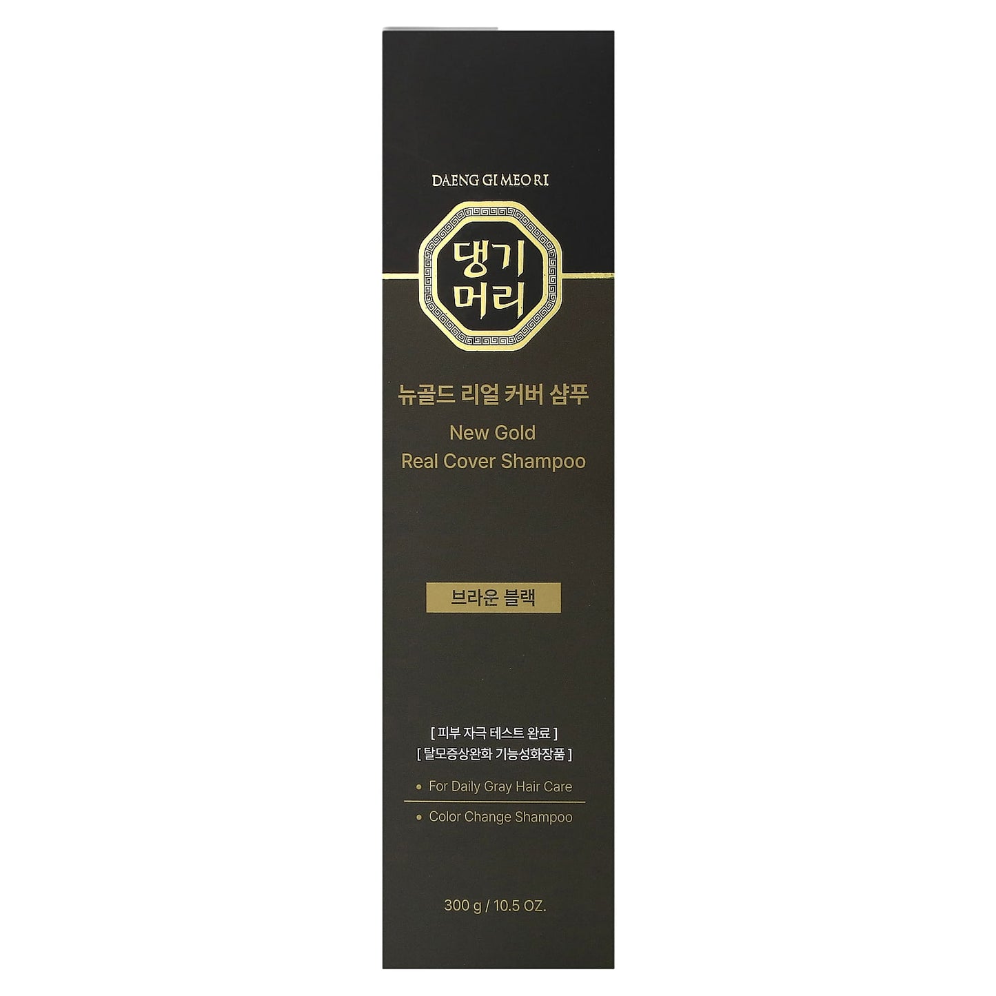 DAENG GI MEO RI, New Gold, Real Cover Shampoo, Brown Black, 10.5 oz (300 g)