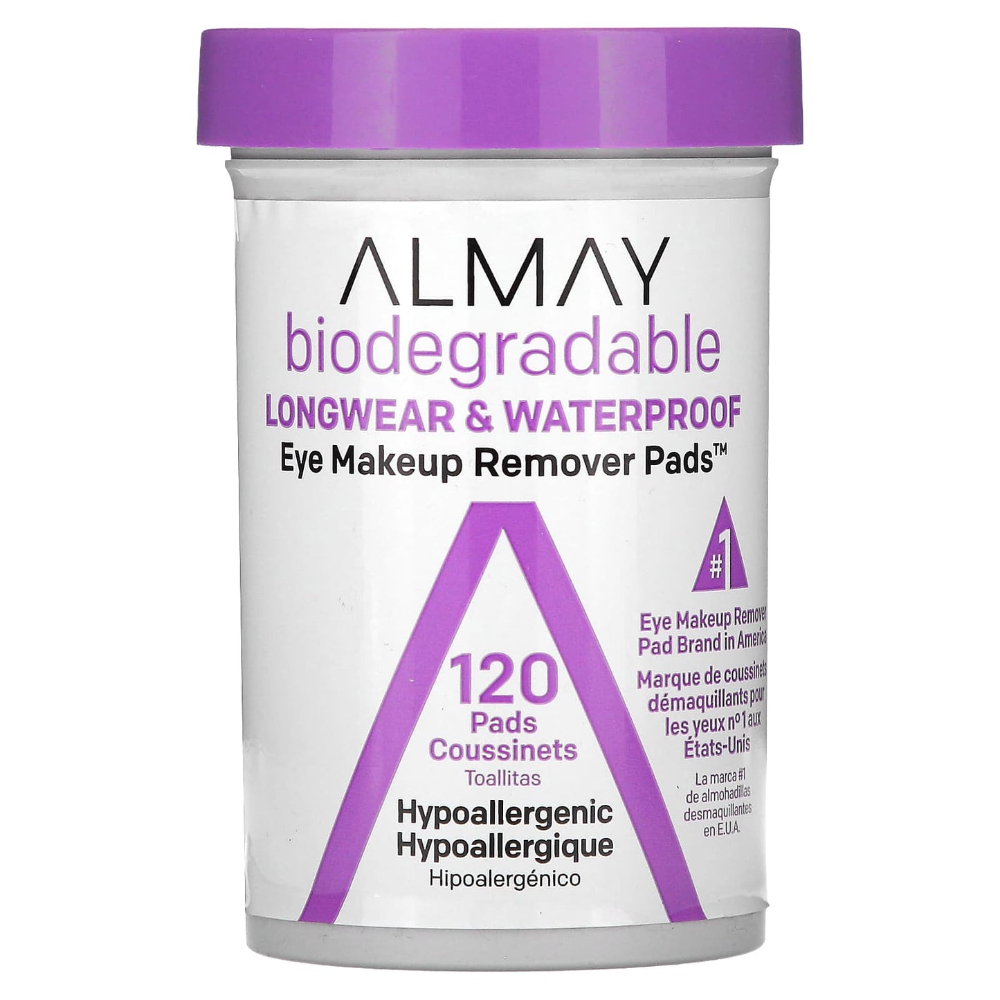 Almay-Eye Makeup Remover Pads-Longwear & Waterproof-120 Pads