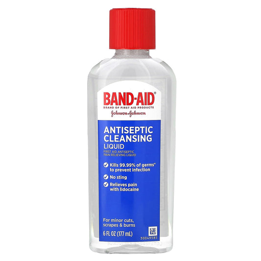 Band Aid-Antiseptic Cleansing Liquid-6 fl oz (177 ml)