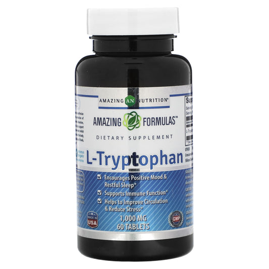 Amazing Nutrition-L-Tryptophan-1,000 mg-60 Tablets