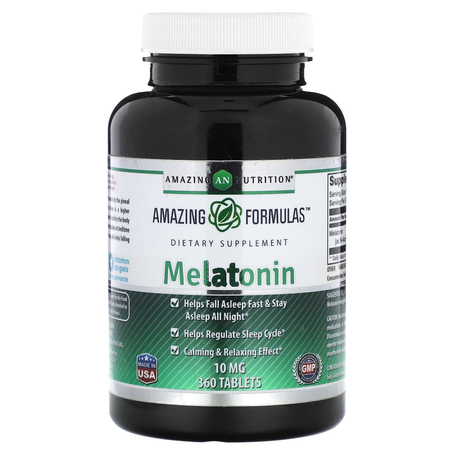 Amazing Nutrition-Melatonin-10 mg-360 Tablets