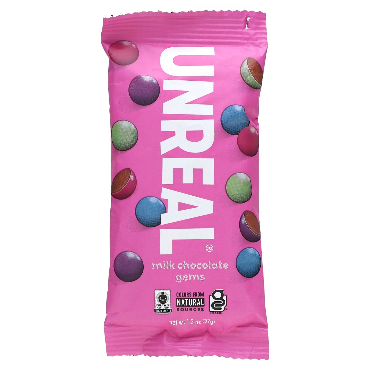 Unreal-Milk Chocolate Gems-1.3 oz (37 g)