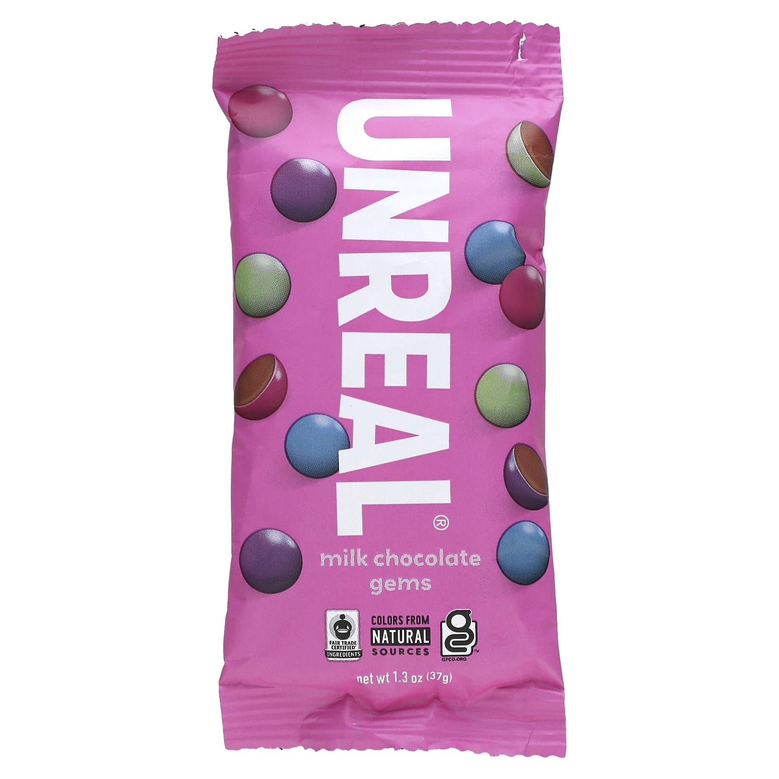 Unreal-Milk Chocolate Gems-1.3 oz (37 g)