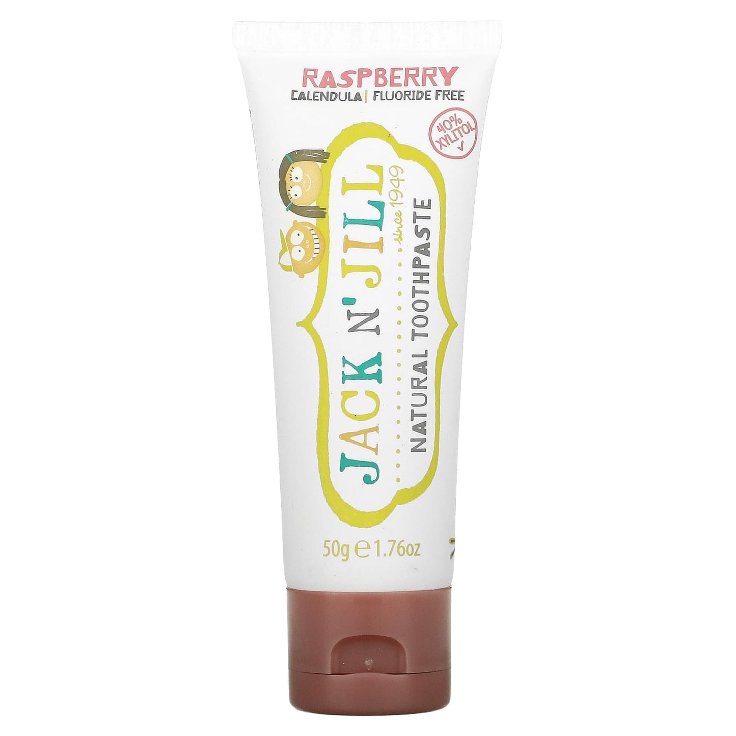 Jack n' Jill-Natural Toothpaste-6 Months+-Raspberry-1.76 oz (50 g)