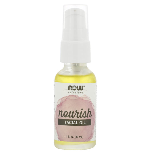 NOW Foods-Solutions-Facial Oil-Nourish-1 fl oz (30 ml)