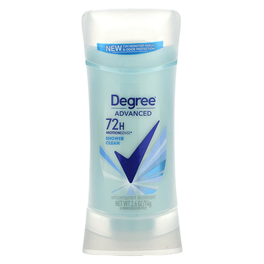 Degree-Advanced-72H MotionSense-Antiperspirant Deodorant-Shower Clean-2.6 oz (74 g)