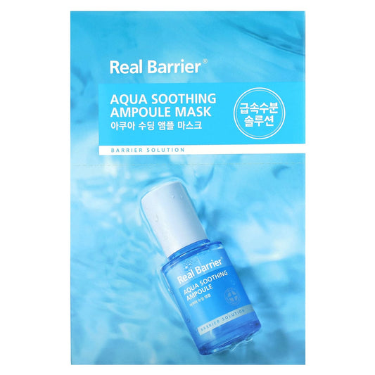 Real Barrier-Aqua Soothing Ampoule Beauty Mask-10 Sheets-0.95 fl oz (28 ml) Each