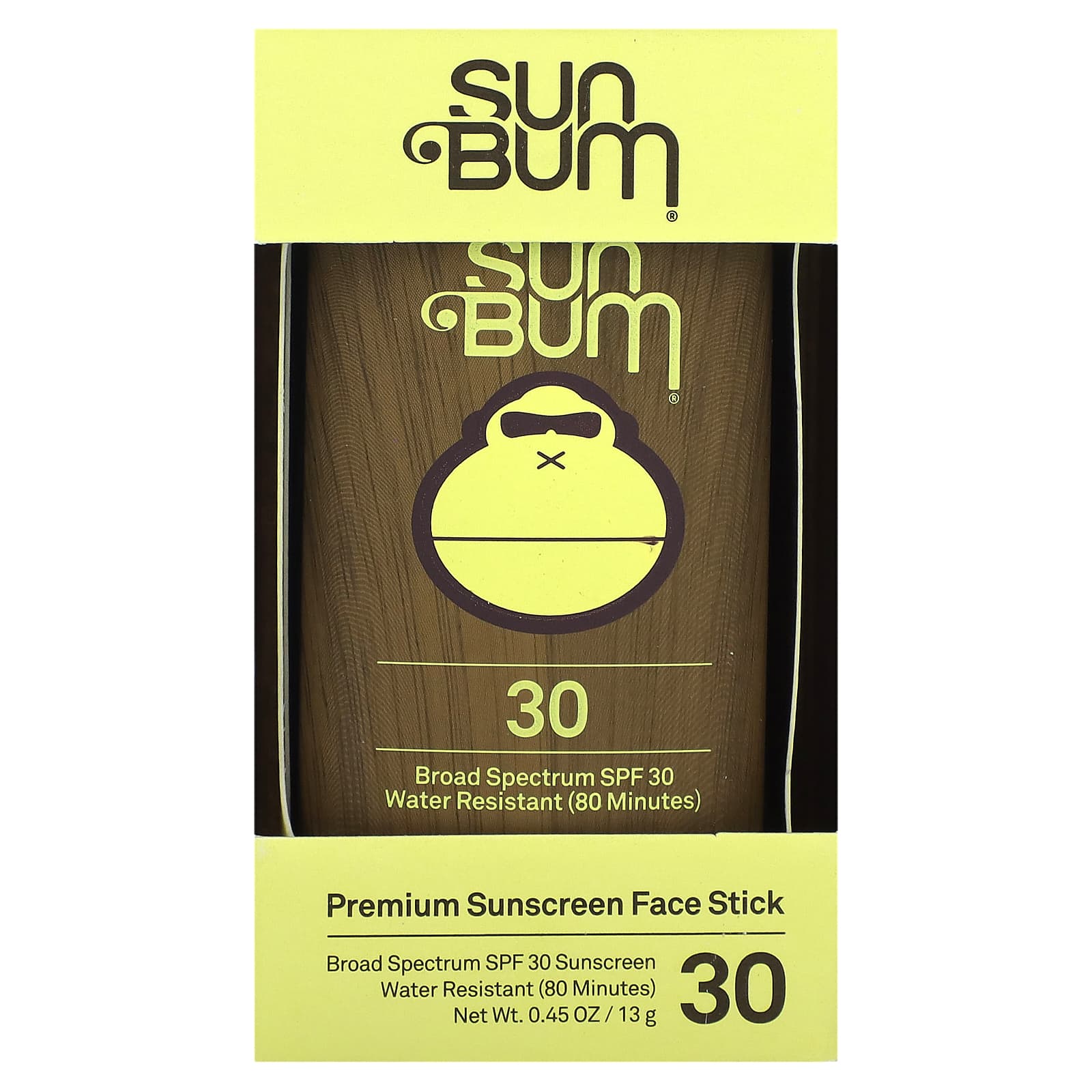 Sun Bum-Premium Sunscreen Face Stick-SPF 30 -0.45 oz (13 g)